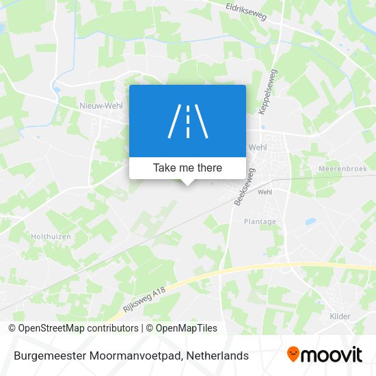 Burgemeester Moormanvoetpad map