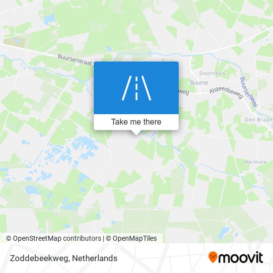 Zoddebeekweg map