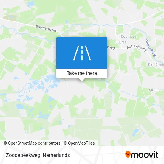 Zoddebeekweg map
