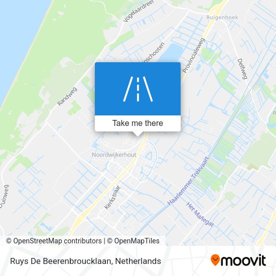 Ruys De Beerenbroucklaan map