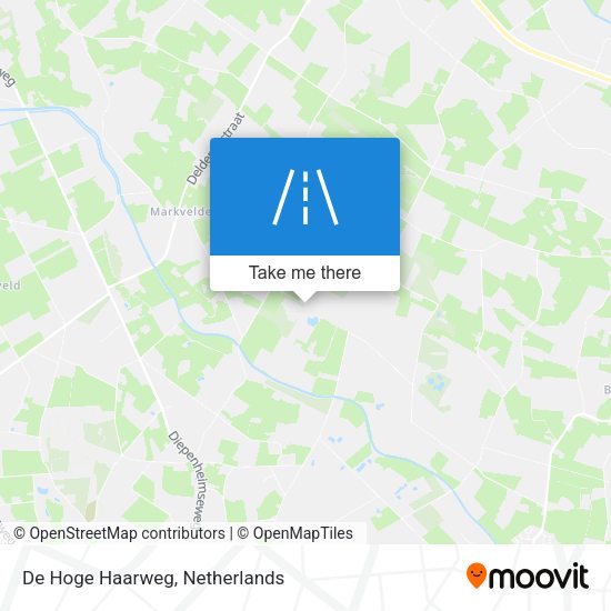 De Hoge Haarweg map