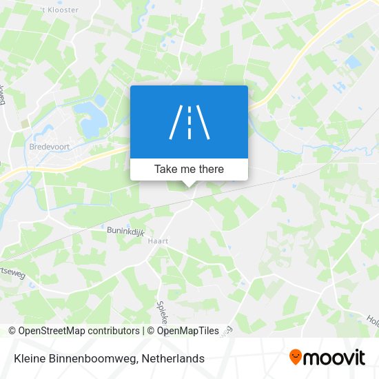 Kleine Binnenboomweg map