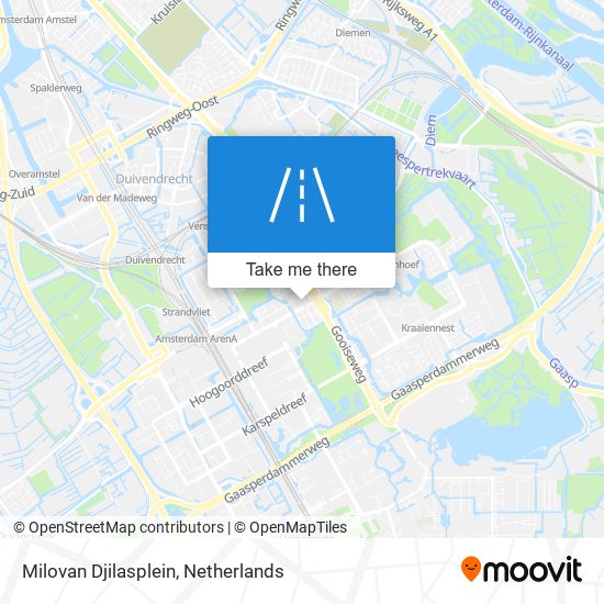 Milovan Djilasplein map