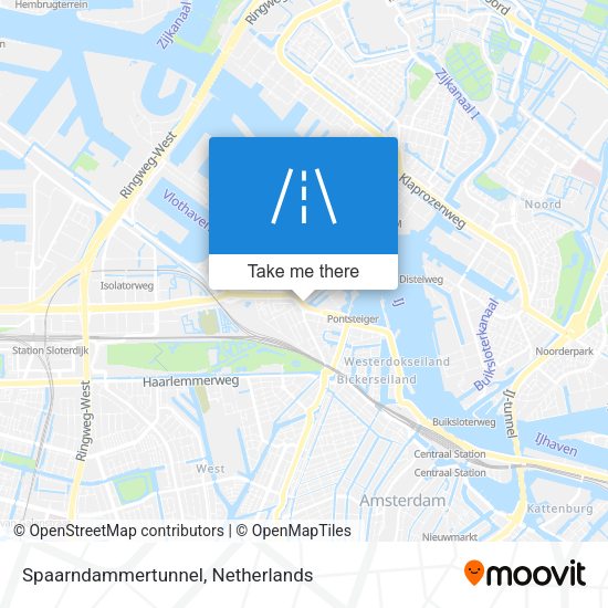 Spaarndammertunnel map