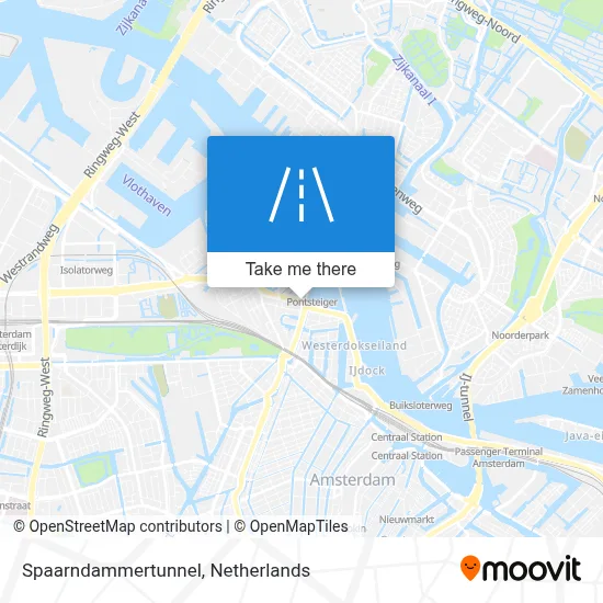 Spaarndammertunnel map