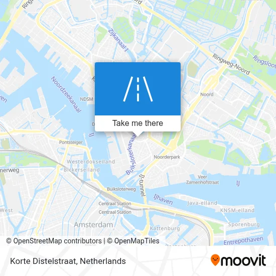 Korte Distelstraat map