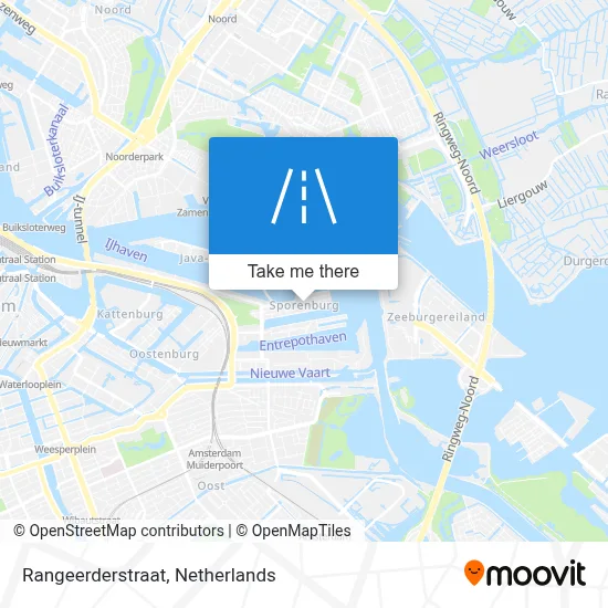 Rangeerderstraat map