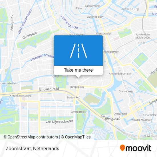 Zoomstraat map