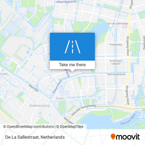 De La Sallestraat map