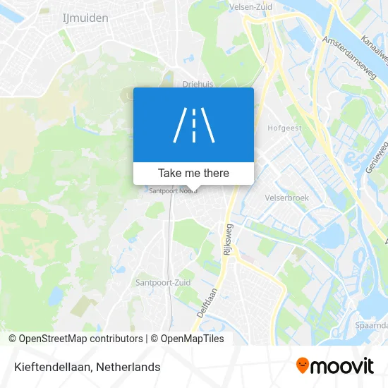 Kieftendellaan map