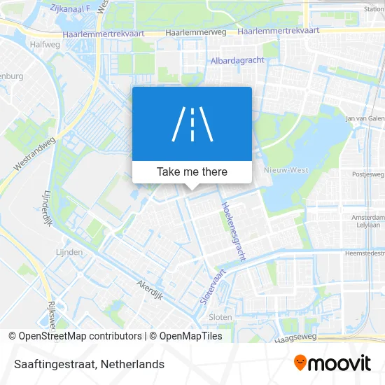 Saaftingestraat map