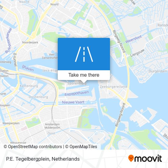 P.E. Tegelbergplein map