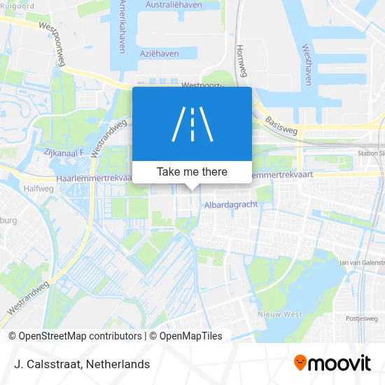 J. Calsstraat map