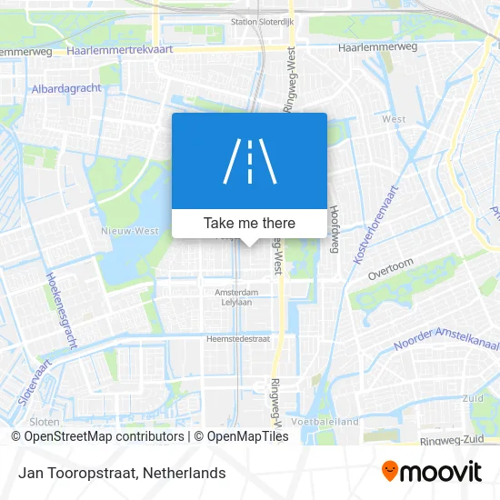 Jan Tooropstraat Karte