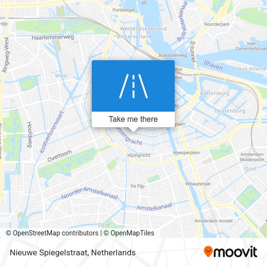 Nieuwe Spiegelstraat map