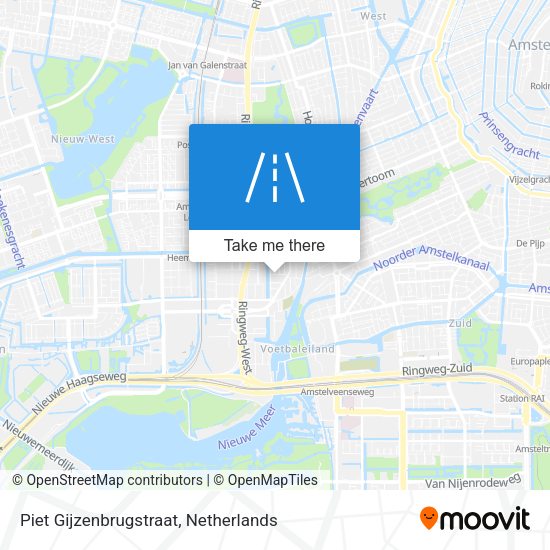 Piet Gijzenbrugstraat map