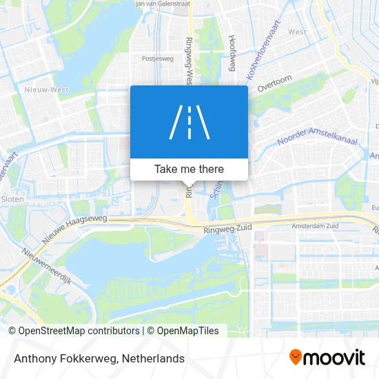 Anthony Fokkerweg map