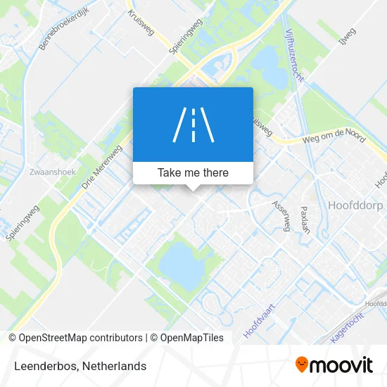Leenderbos map