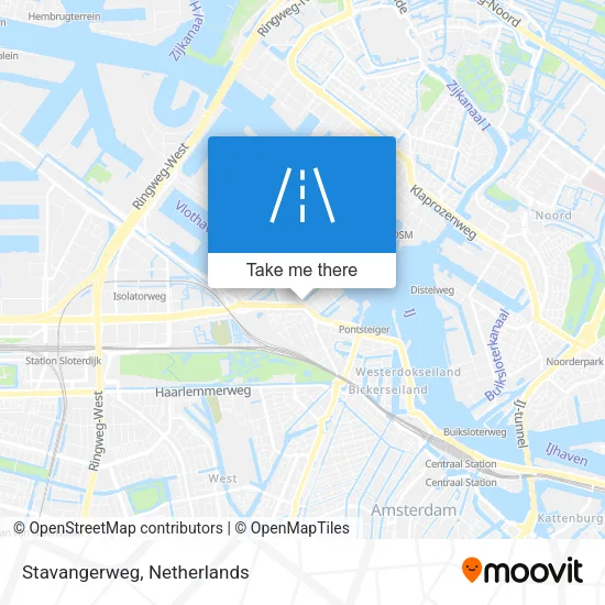 Stavangerweg map