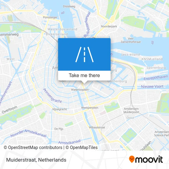 Muiderstraat map