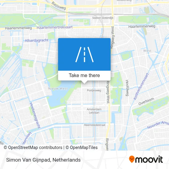 Simon Van Gijnpad map