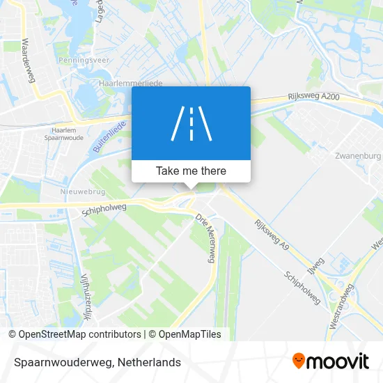 Spaarnwouderweg map