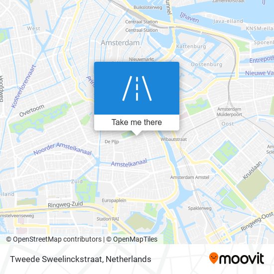 Tweede Sweelinckstraat map