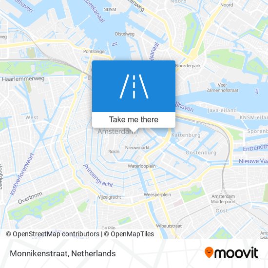 Monnikenstraat map