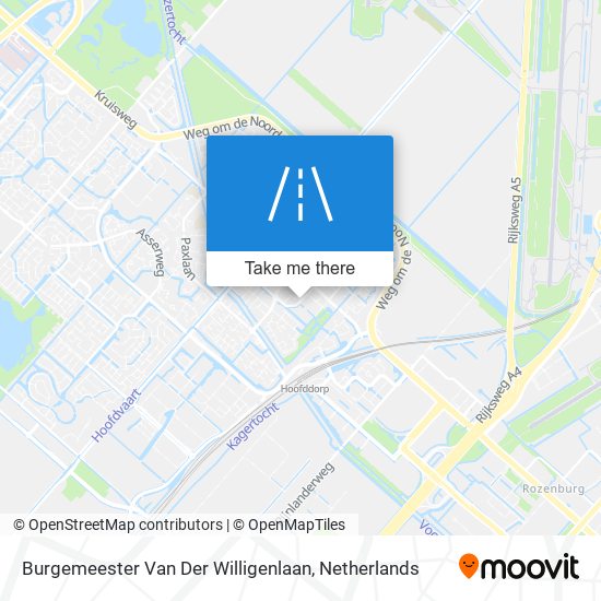 Burgemeester Van Der Willigenlaan map
