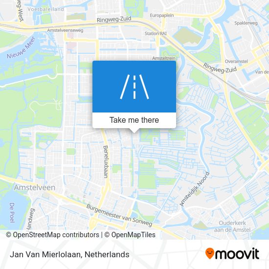 Jan Van Mierlolaan map