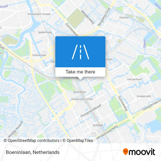Boeninlaan map