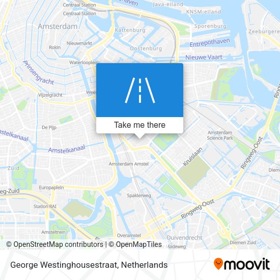 George Westinghousestraat map