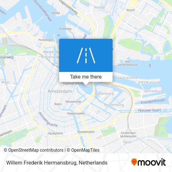 Willem Frederik Hermansbrug map