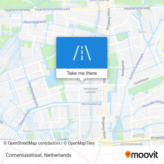 Comeniusstraat map