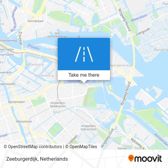 Zeeburgerdijk map