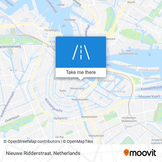 Nieuwe Ridderstraat map