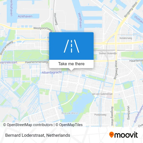 Bernard Loderstraat map