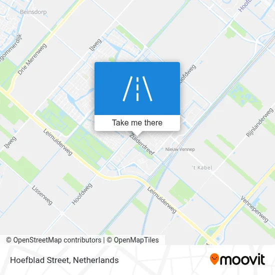 Hoefbladstraat map