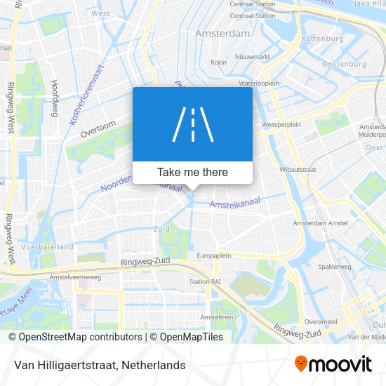 Van Hilligaertstraat map