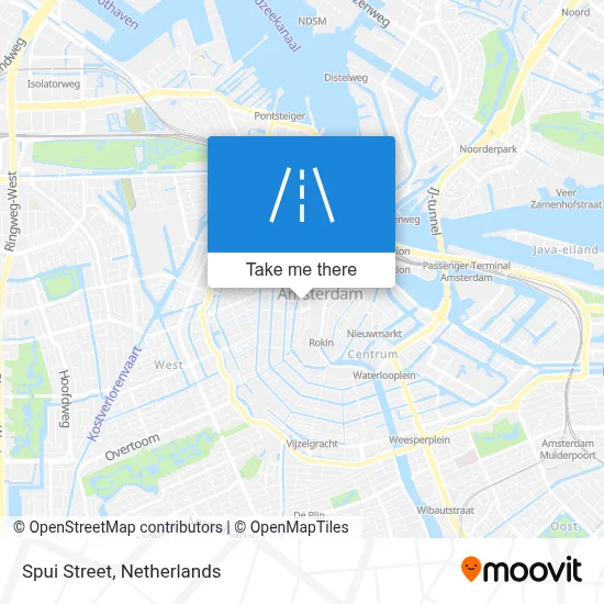 Spuistraat map