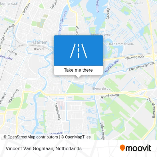 Vincent Van Goghlaan map