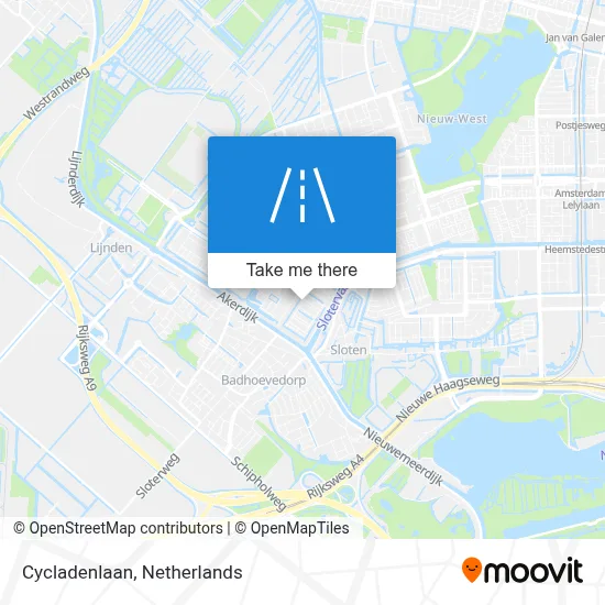Cycladenlaan map