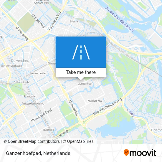 Ganzenhoefpad Karte