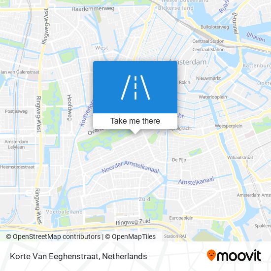 Korte Van Eeghenstraat Karte