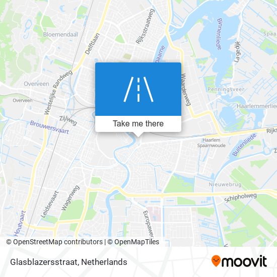 Glasblazersstraat map