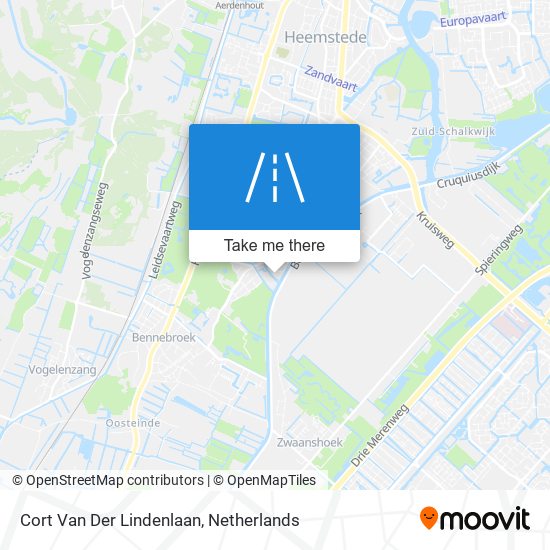 Cort Van Der Lindenlaan map