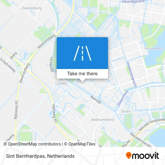 Sint Bernhardpas map