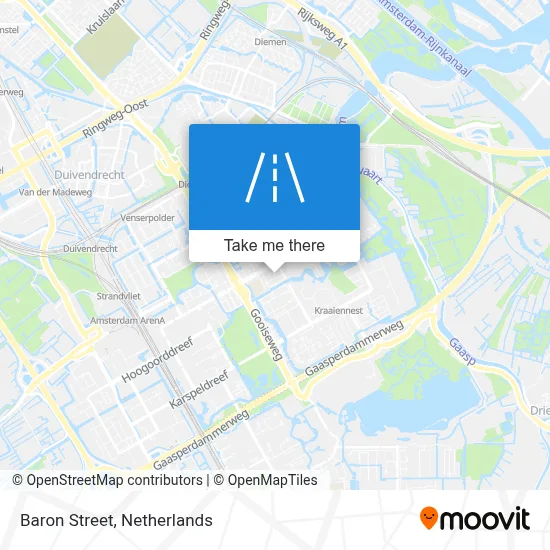 Baronstraat map