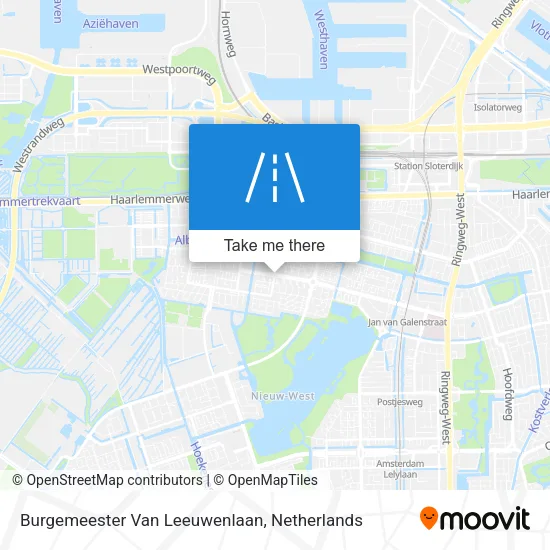 Burgemeester Van Leeuwenlaan map