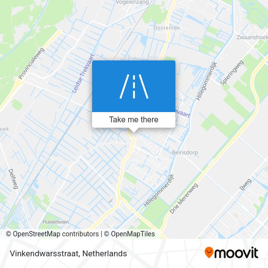 Vinkendwarsstraat map